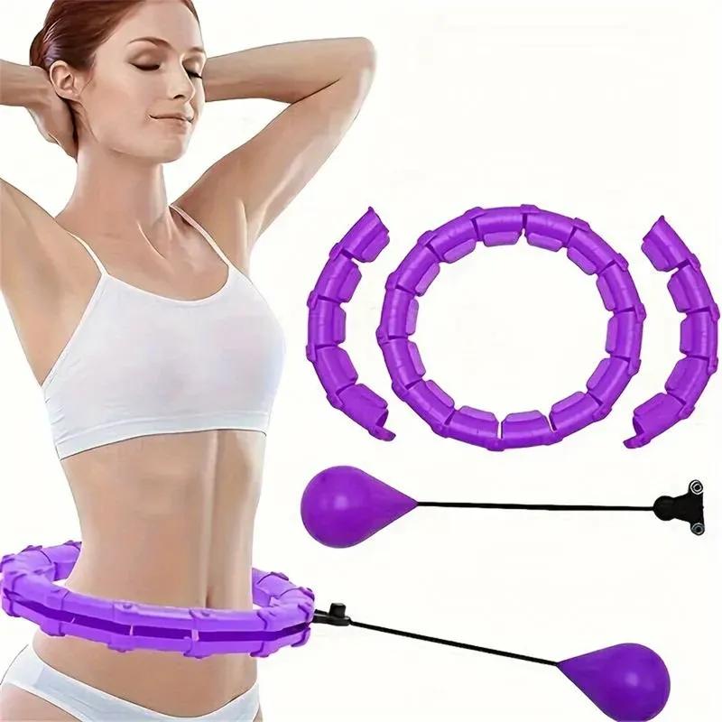 Hula Hoop for Adults - Adjustable 24-Section Exercise Hoop - Blush & Bloom