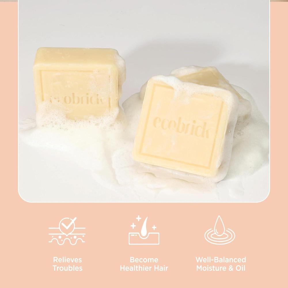 ECOBRICK Mild Acidic Shampoo Bar - Scalp Care - Blush & Bloom