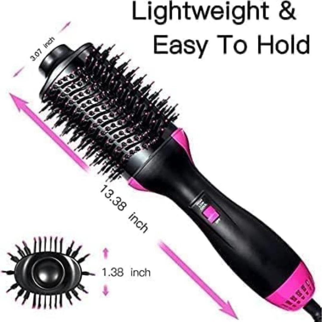 One Step Hair Dryer and Volumizer Round Hot Air Brush - Blush & Bloom