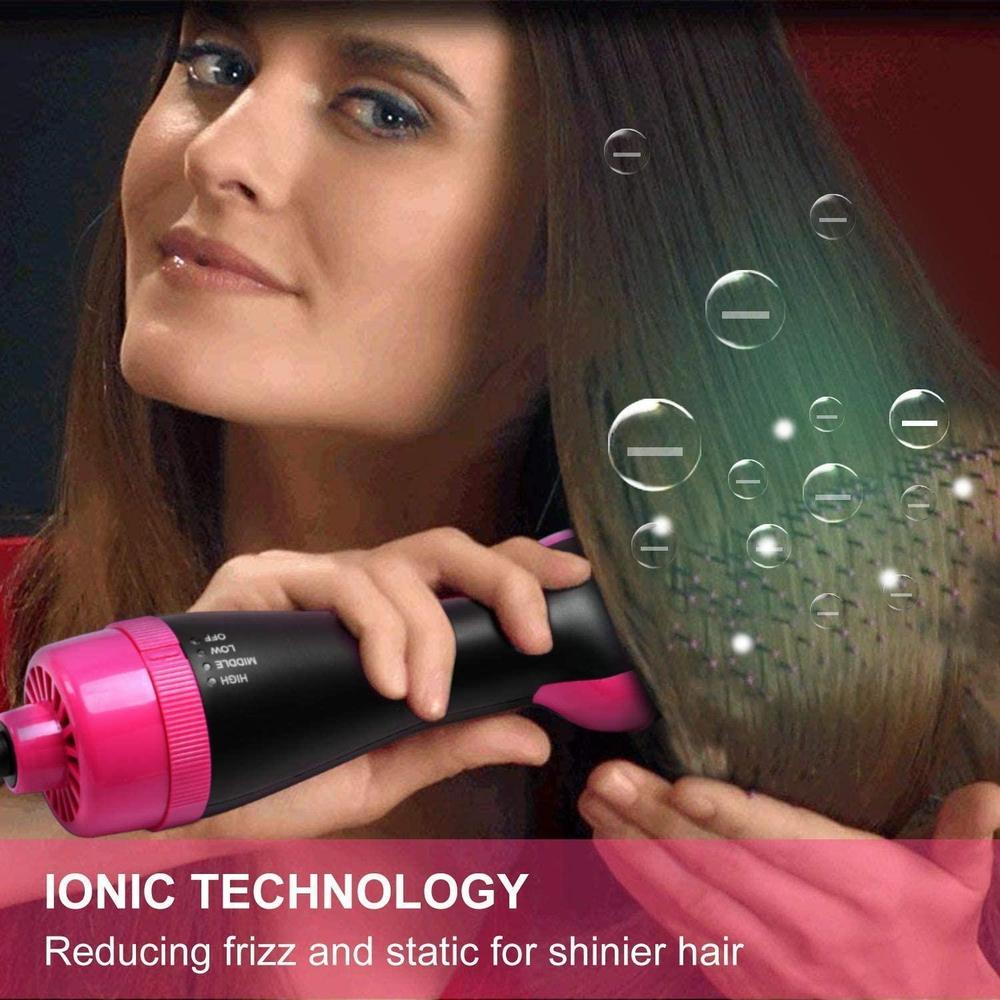 One Step Hair Dryer and Volumizer Round Hot Air Brush - Blush & Bloom