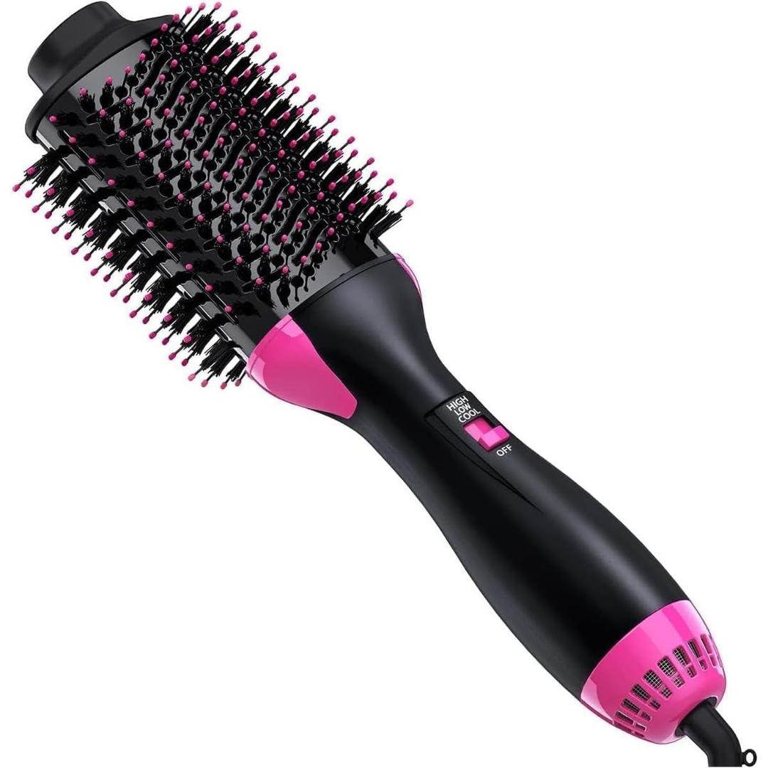 One Step Hair Dryer and Volumizer Round Hot Air Brush - Blush & Bloom