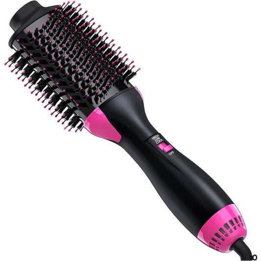 One Step Hair Dryer and Volumizer Round Hot Air Brush - Blush & Bloom