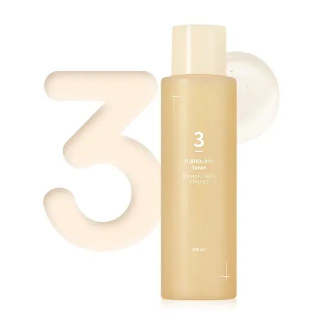 Numbuzin No.3 Super Glowing Essence Toner 200ml - Blush & Bloom