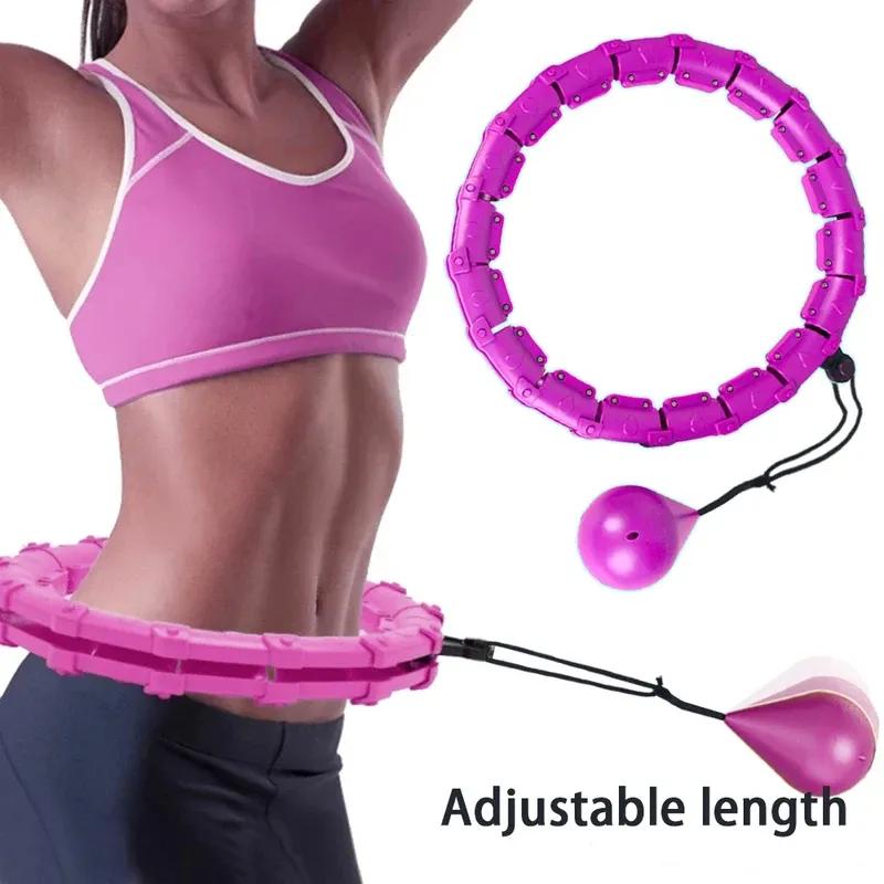 Hula Hoop for Adults - Adjustable 24-Section Exercise Hoop - Blush & Bloom