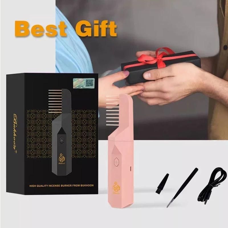 Electric Hair Brush Incense Burner For Bakhoor - Blush & Bloom