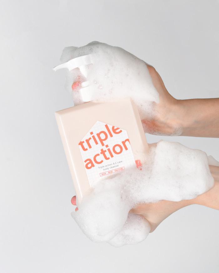 pong dang Triple Action A.C. Care Body Cleanser - Blush & Bloom