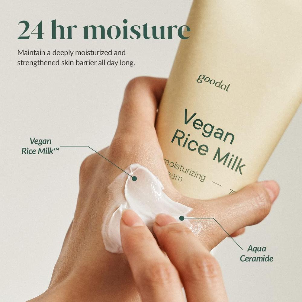 Goodal Vegan Rice Milk Moisturizing Cream 70ml - Blush & Bloom