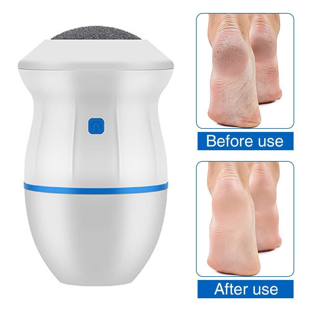 Electric Callus Remover with Built-In Vacuum & Foot Grinder Head - Blush & Bloom