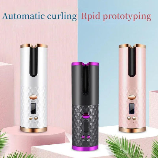 Automatic Hair Culers USB Charging Portable Wireless Rotate Hair Curler - Blush & Bloom