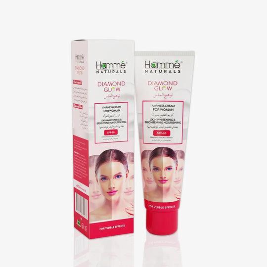 Diamond Glow Fairness Cream For Women - 50g - Blush & Bloom