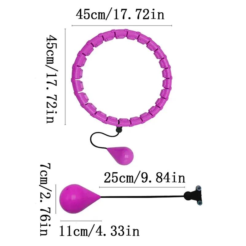 Hula Hoop for Adults - Adjustable 24-Section Exercise Hoop - Blush & Bloom