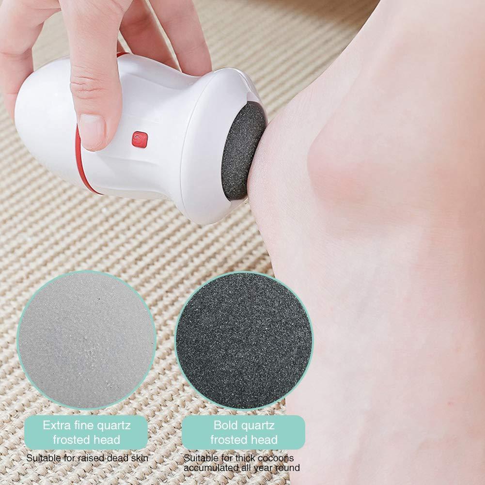 Electric Callus Remover with Built-In Vacuum & Foot Grinder Head - Blush & Bloom